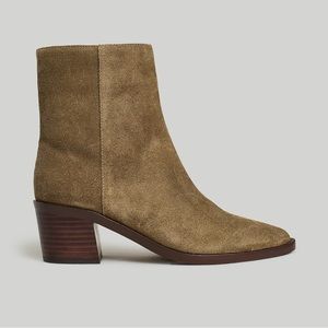 Madewell The Darcy Boot in Burnt Olive Suede